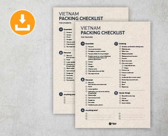 Packing Checklists for School Trips to Vietnam Packing Checklists for School Trips to Vietnam