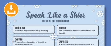 Speak Like a Skier Poster Speak Like a Skier Poster