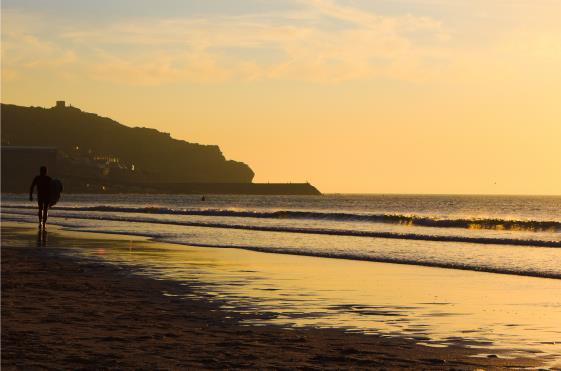 Surf lesson at Sennen Cove