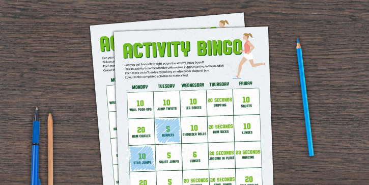 Activity Bingo Activity Bingo