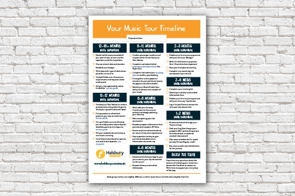 Your School Music Tour Planning Timeline Your School Music Tour Planning Timeline