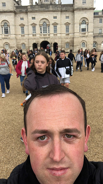 Selfie at Buckingham Palace