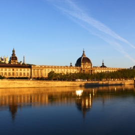 View across river to Hôtel-Dieu de Lyon