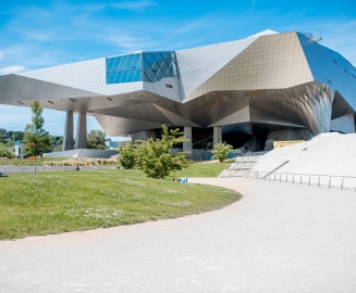 Exterior of Musée des Confluences in Lyon