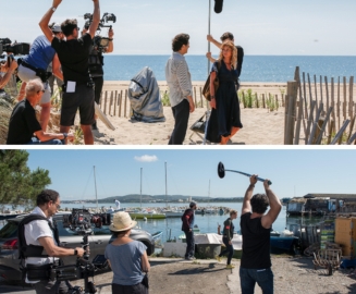 Filming of TV series in Sète, South of France
