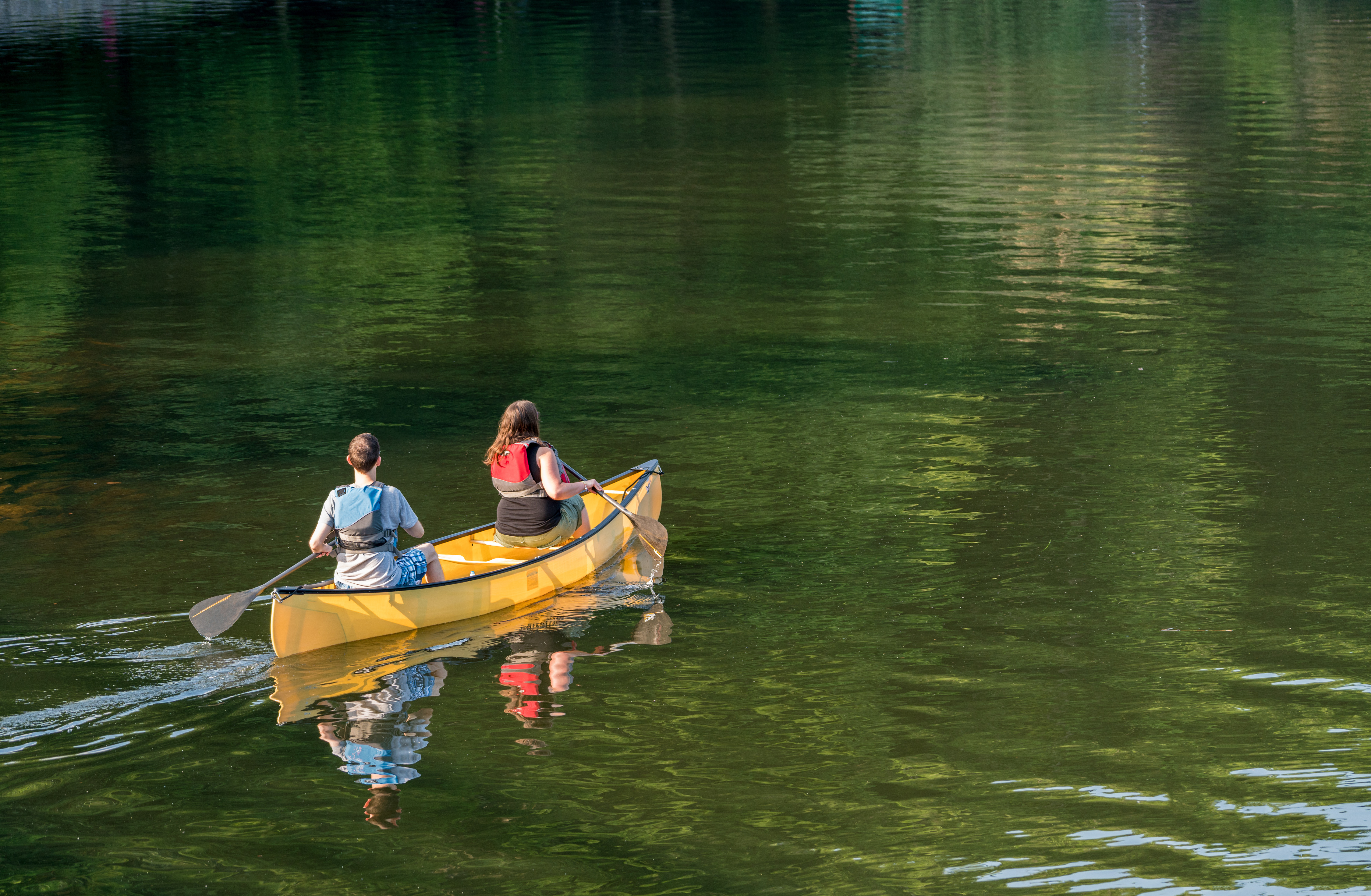 Canadian Canoeing on Lake Sechemailles