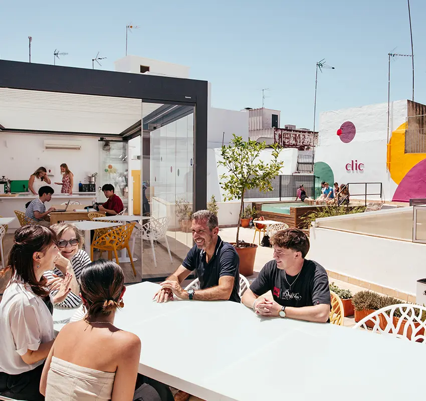 CLIC Language school rooftop in Seville