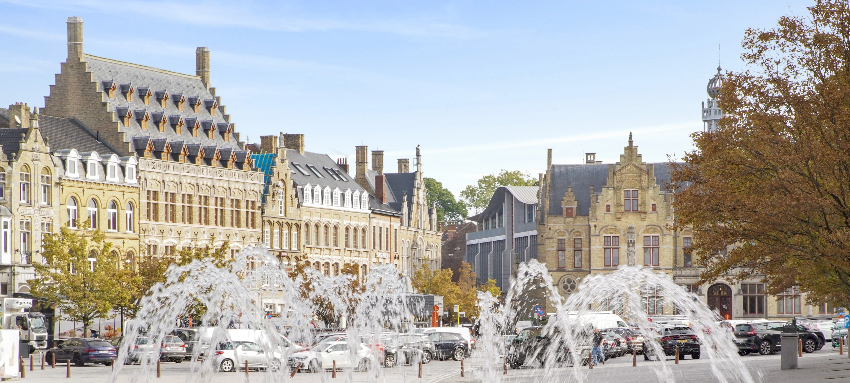 Market square in belgium