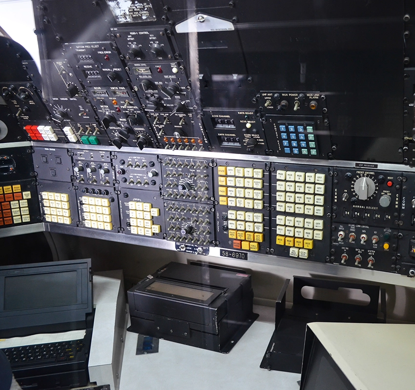 Control panel on space shuttle