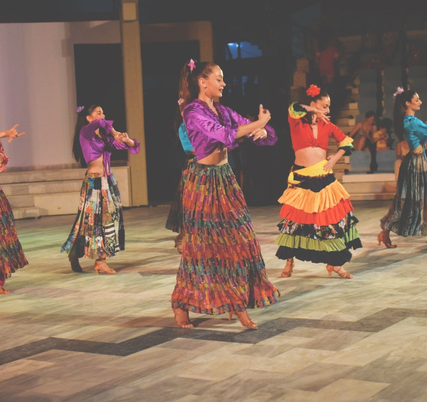 Women dancing flamenco