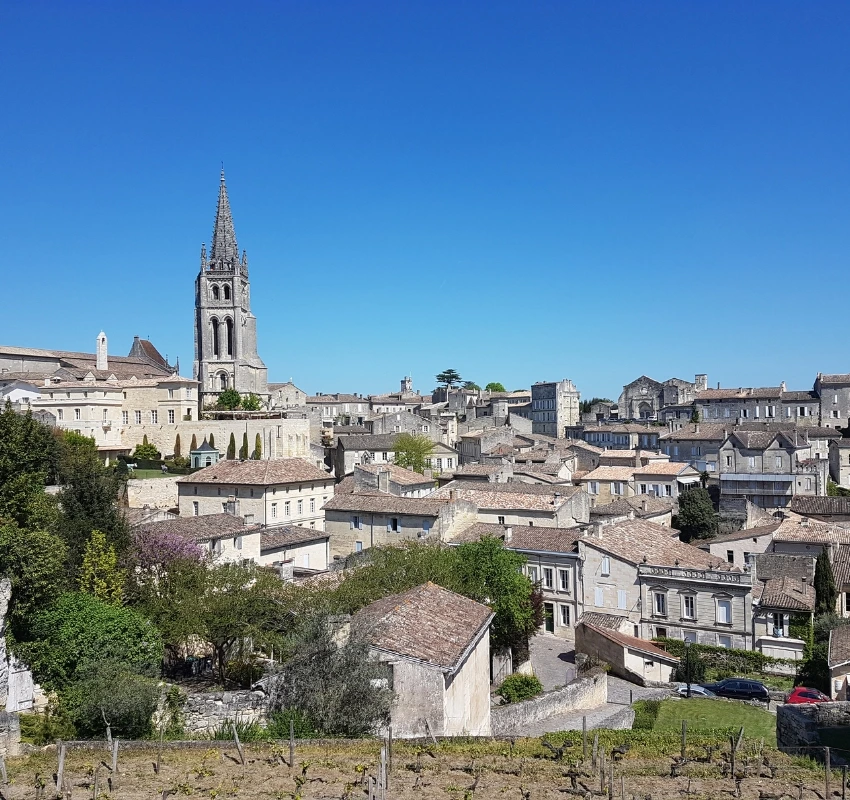 View of Saint Emilion on a sunny day