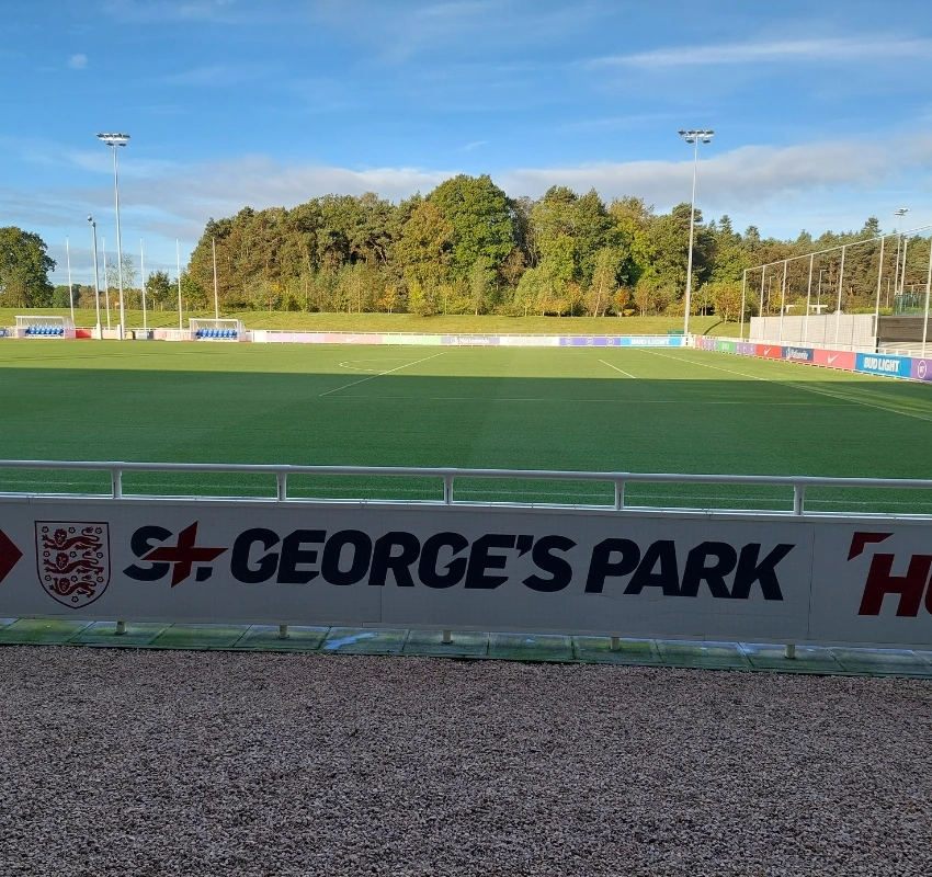 View of pitches at St George's Park