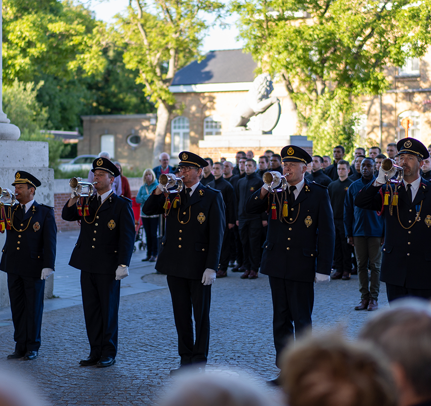 Students at the Last Post Ceremony, Menin Gate