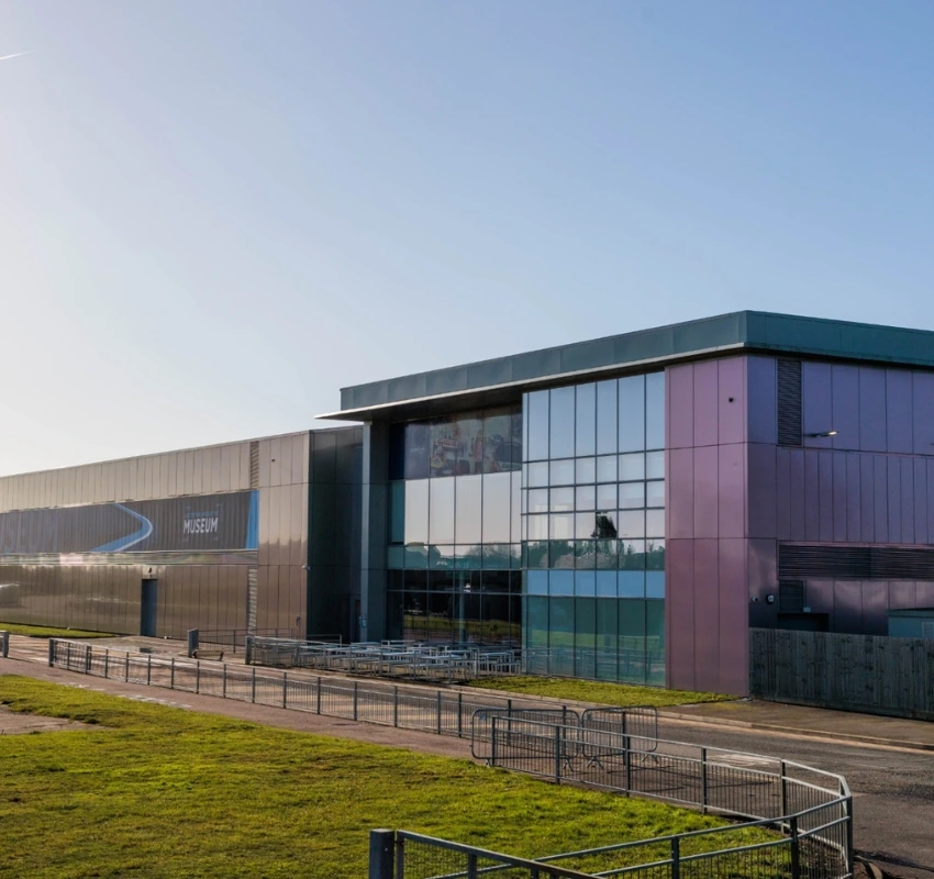 View of the exterior of Silverstone Museum