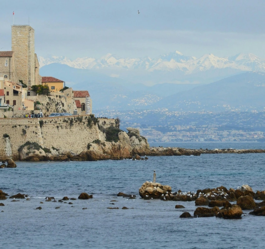 View of Antibes from the Mediterranean Sea