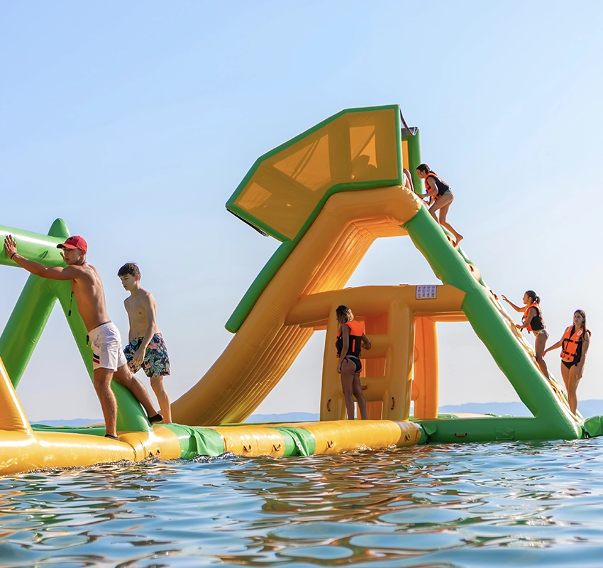 Inflatable water park