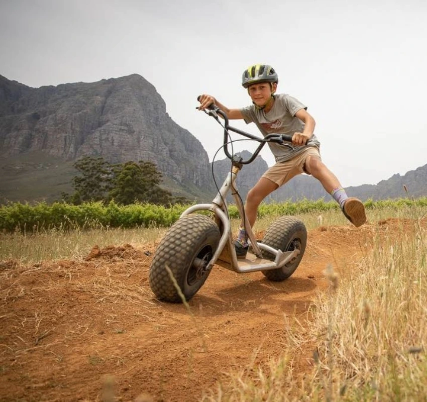 Boy on scooter