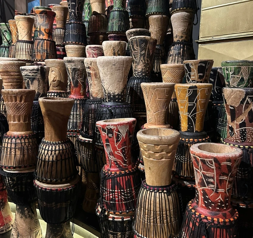 Traditional African Djembe drums