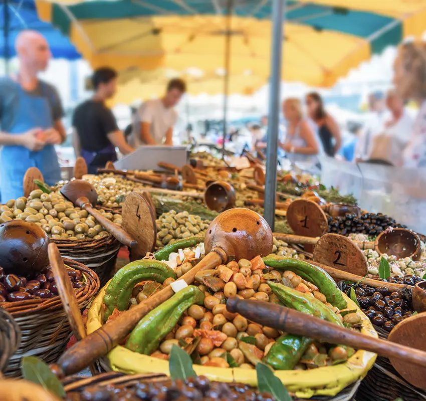 French market in Montpellier