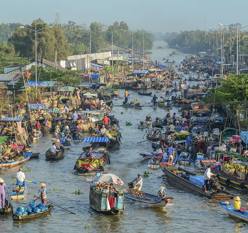 Mekong Delta Floating markets