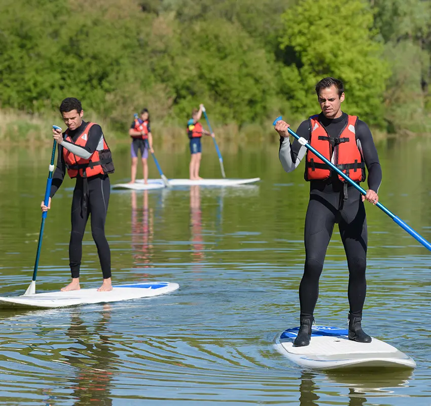 Person on stand-up paddle board