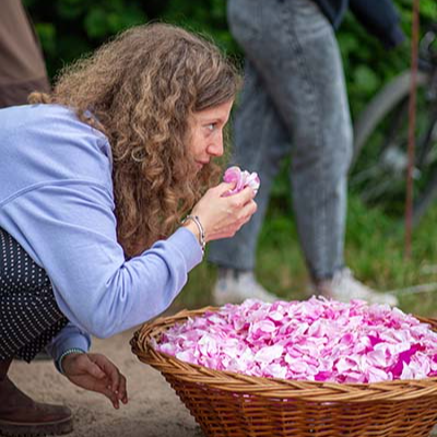 Schaut euch in unserem Dorf mal um.