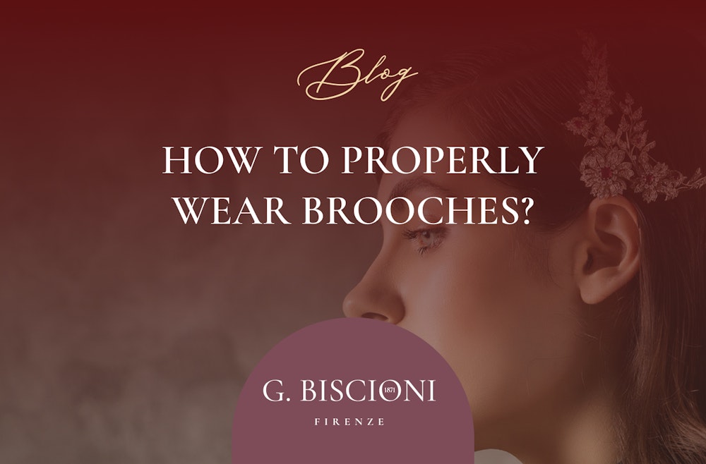 Come indossare le spille cover copertina del blog post sui consigli di Biscioni Gioielli su come indossare le spille