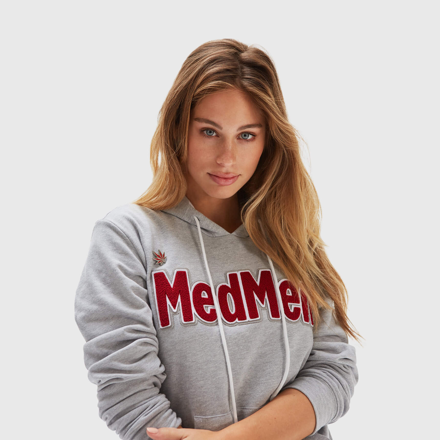 Woman wearing MedMen jacket