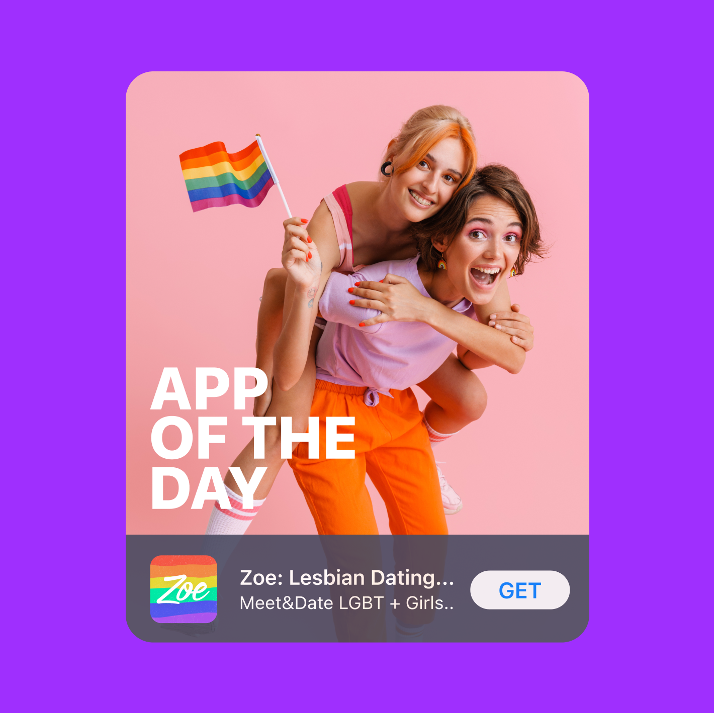 Zoe iOS app App Of The Day screen