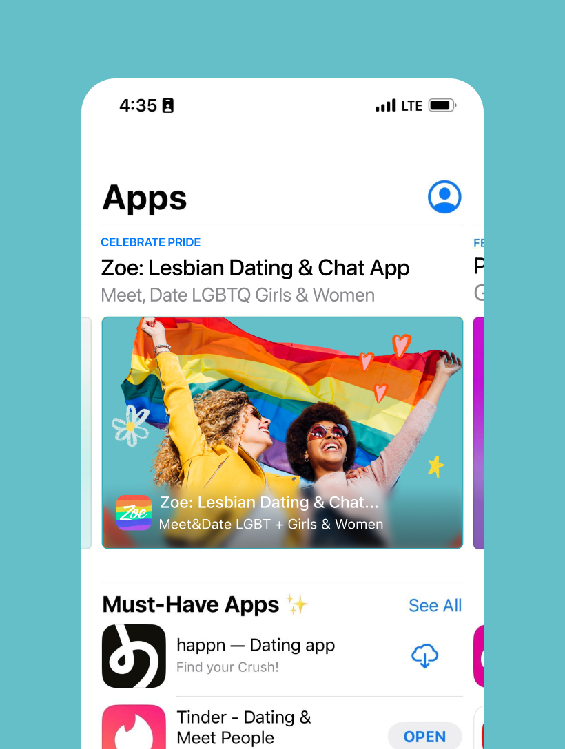 Zoe iOS app featured in the App Store