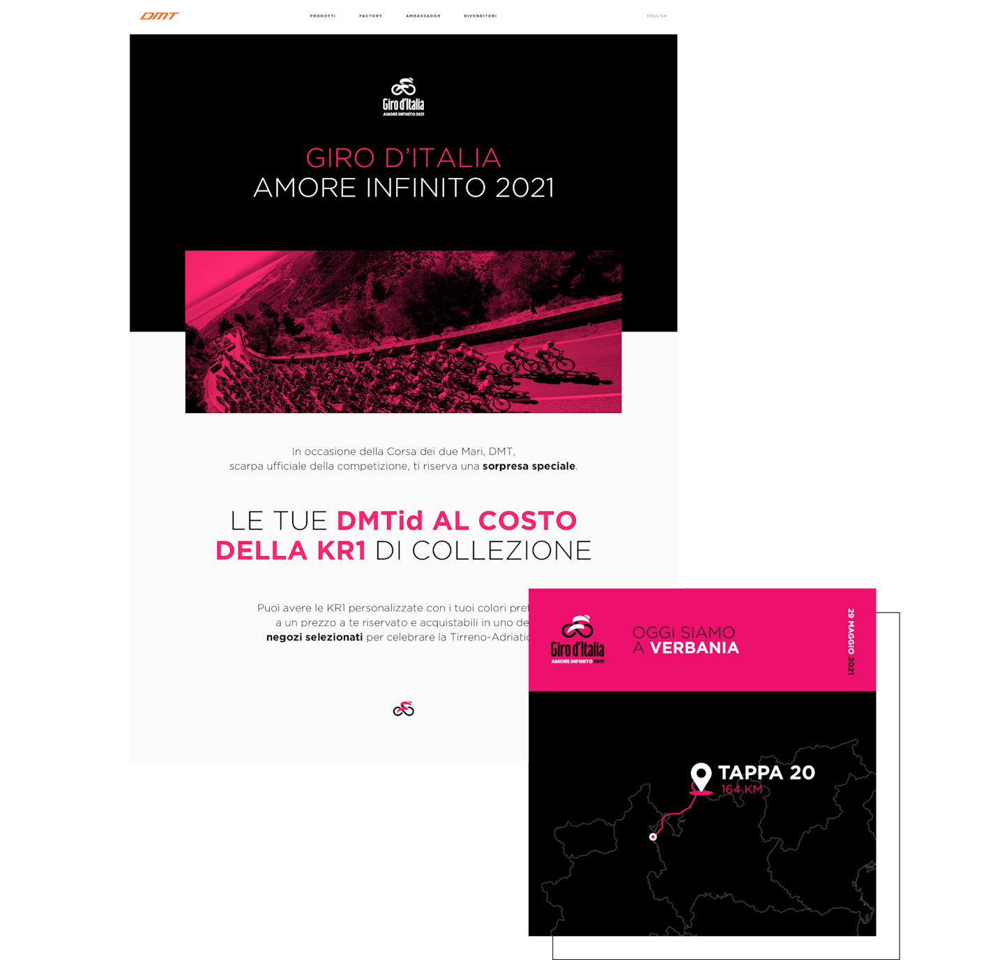 Quamm per DMT al Giro d'Italia | Portfolio