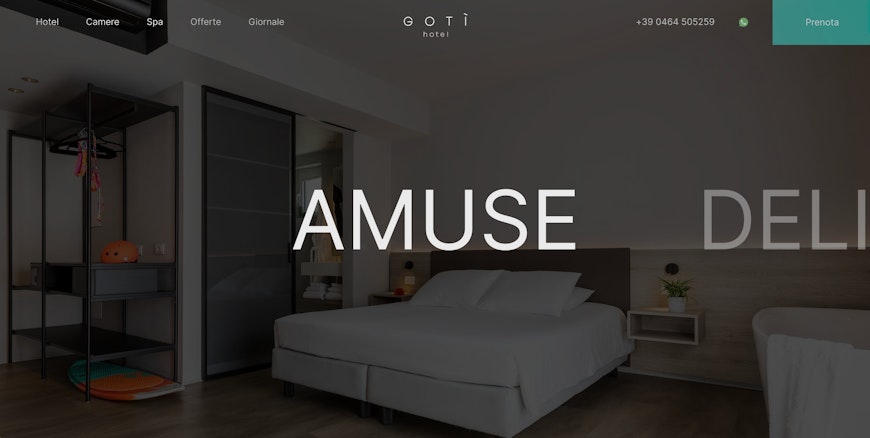Website Gotì Hotel | Portfolio