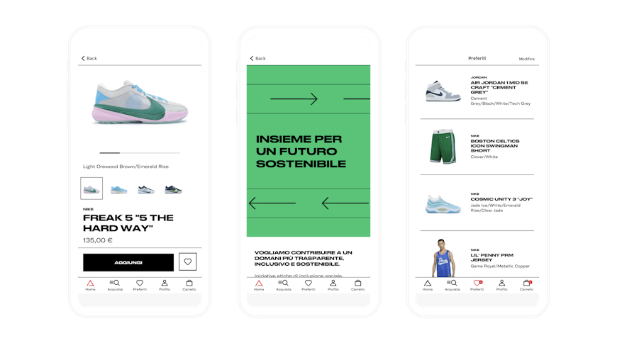 Design dell'app di Airdom a cura di Quamm