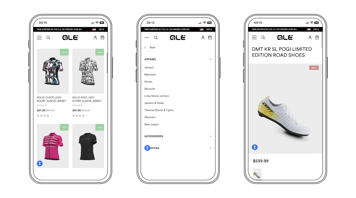 Mobile | Quamm per Alé US