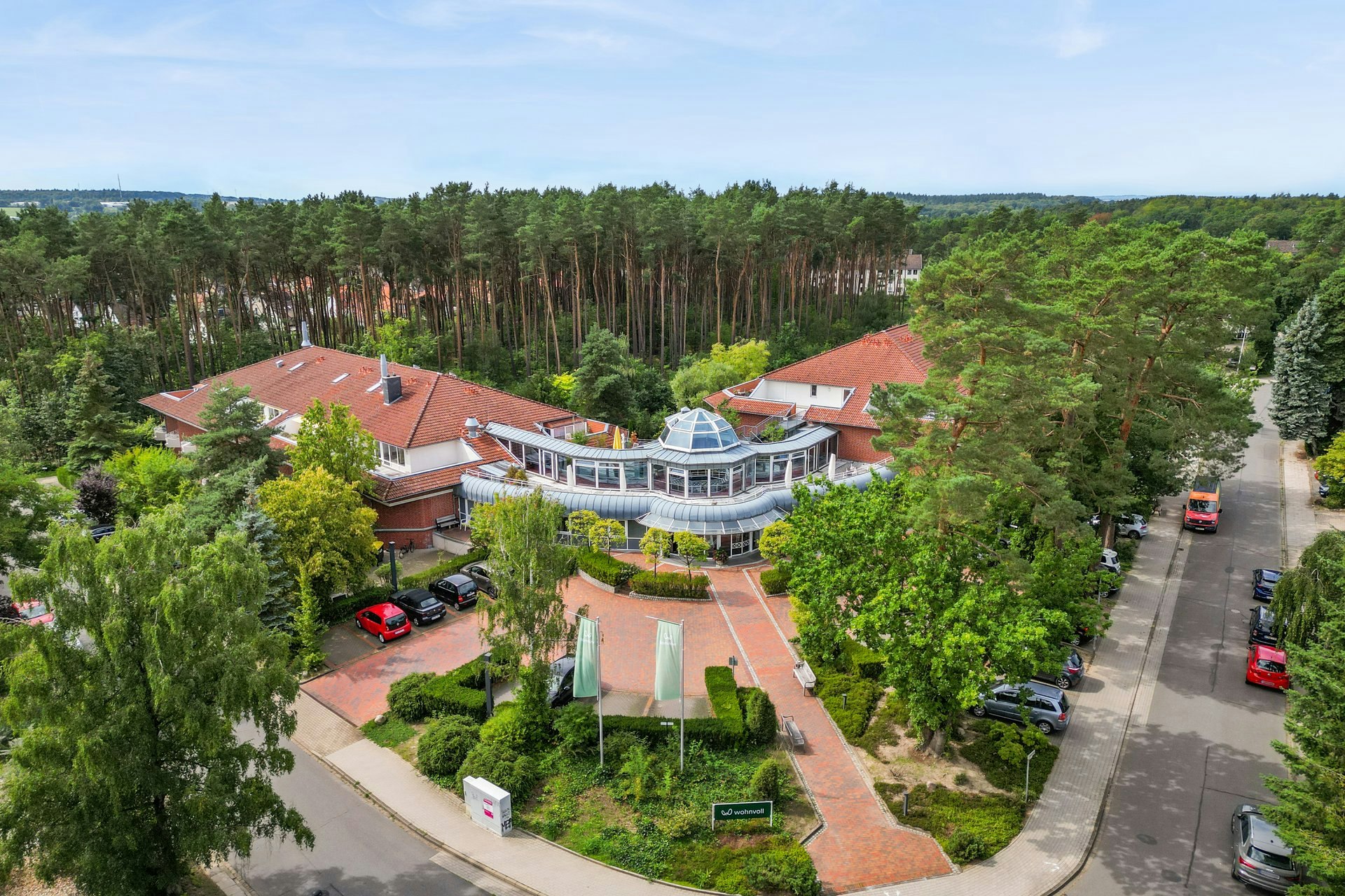 Bird's eye view of wohnvoll village Bad Bevensen