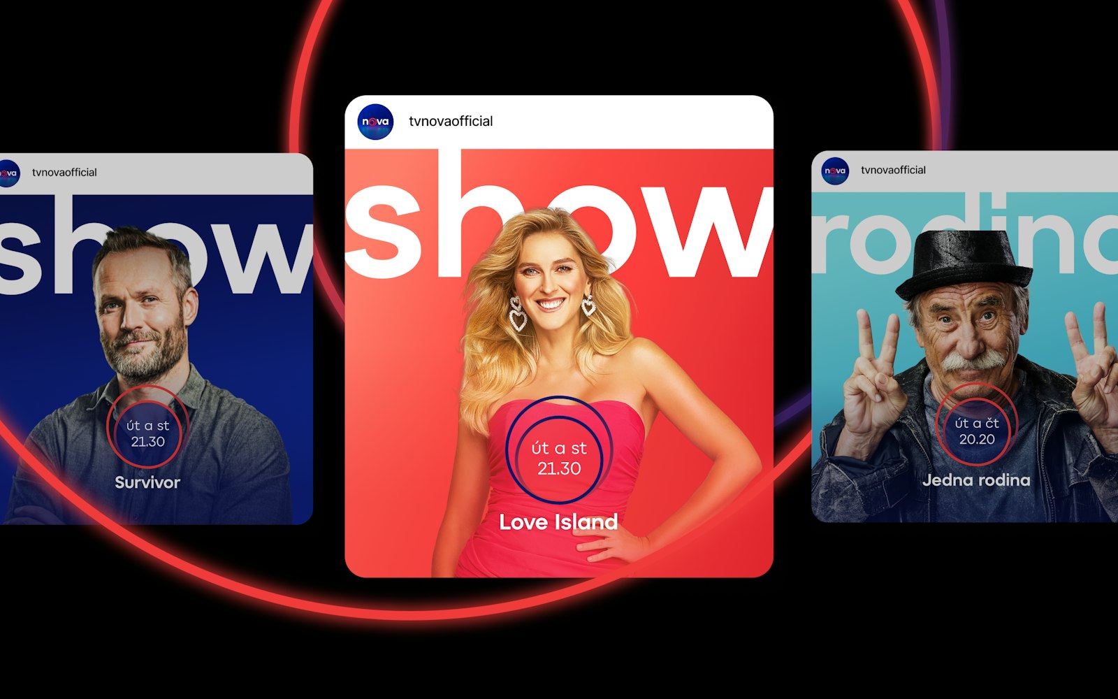Socials for TV Nova