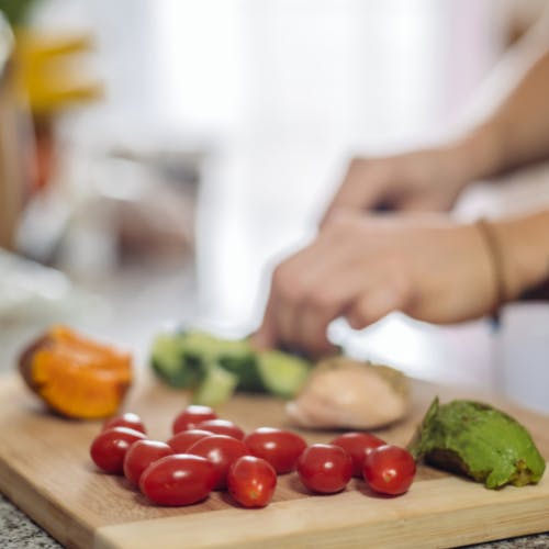 Vegetables on a cutting board