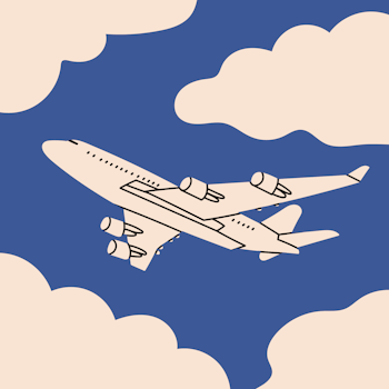 Airplane illustration.
