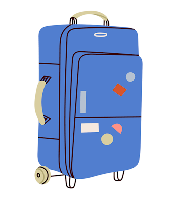 Luggage illustration.
