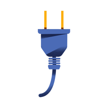 Illustration of power plug.