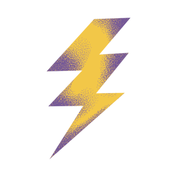 Illustration of lightning bolt.