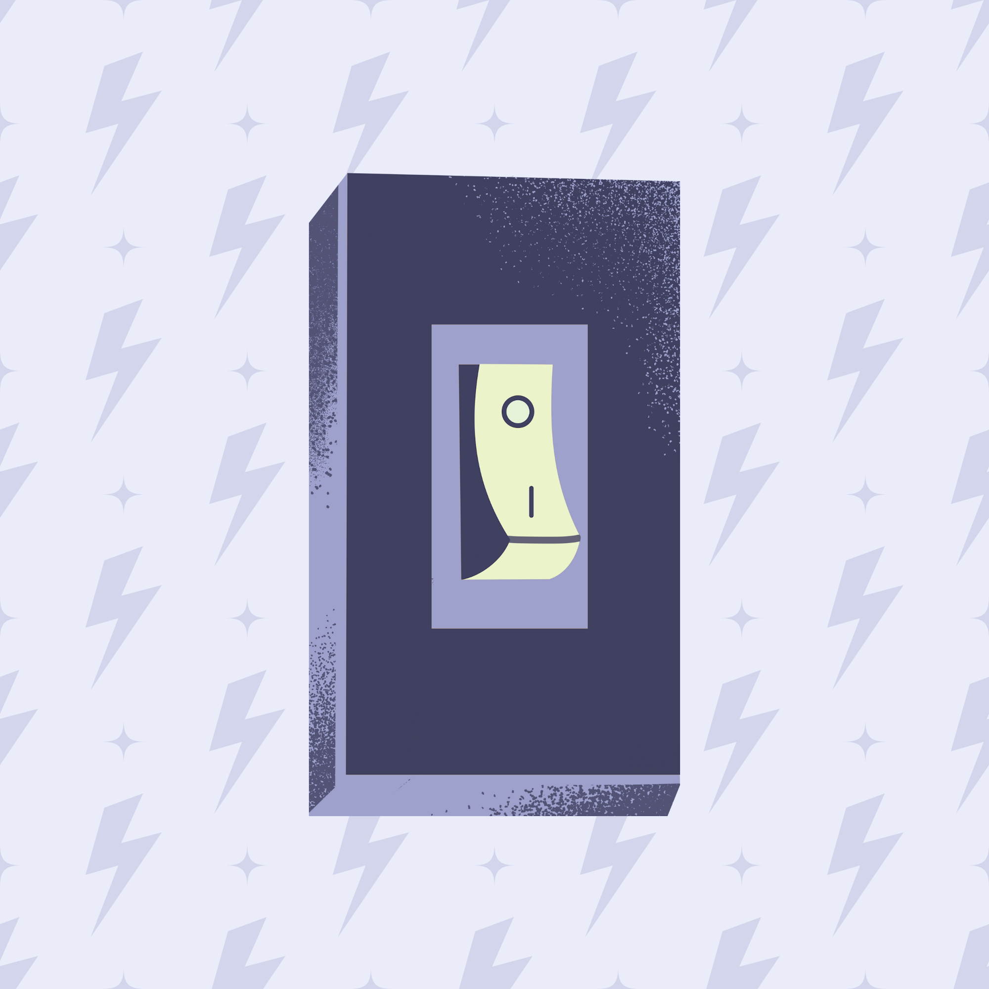 Illustration of light switch.