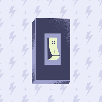 Illustration of light switch.