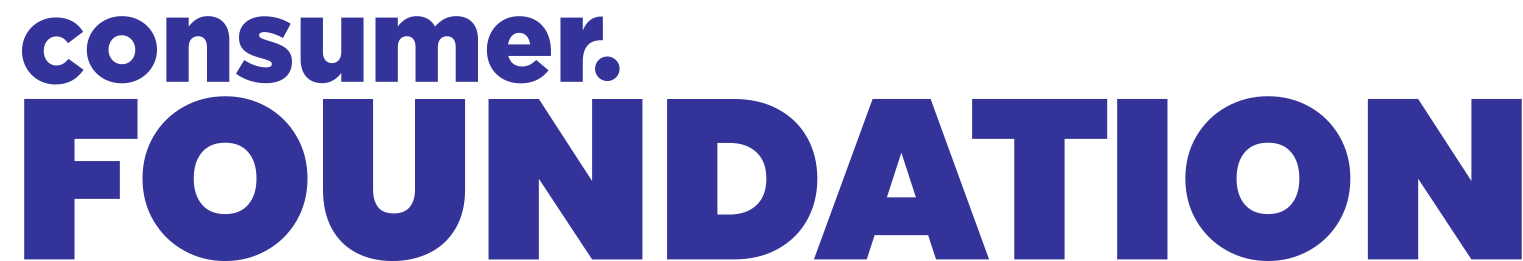Consumer Foundation purple logo.
