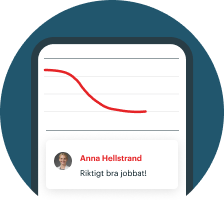 Bild på en läkare som stöttar en patient under en framgångsrik viktnedgång
