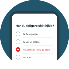 En bild på min doktor appen som visar formulär för viktnedgång
