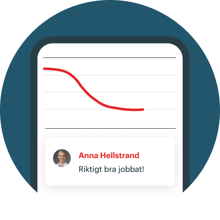 Bild på en läkare som stöttar en patient under en framgångsrik viktnedgång