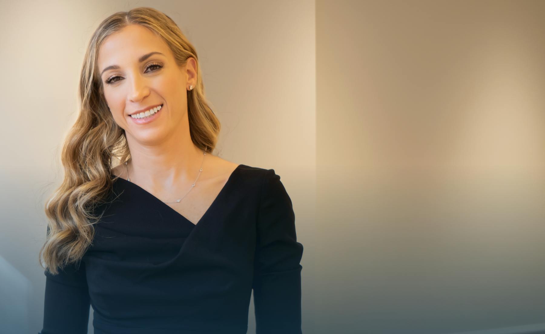 Shari Reitzen in a black dress