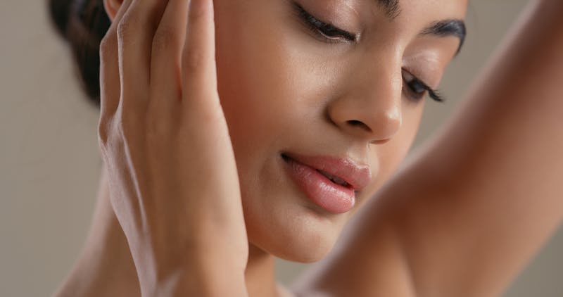 woman with beautiful lips