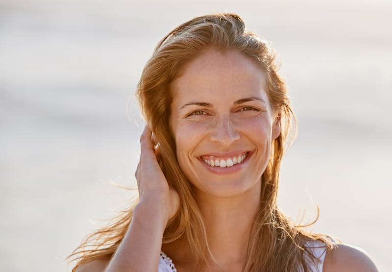 woman smiling